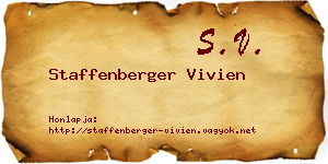 Staffenberger Vivien névjegykártya
